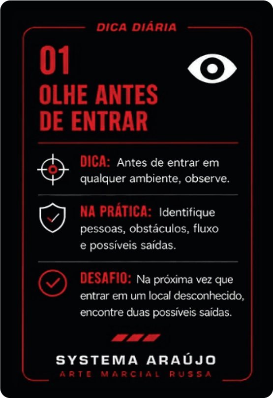 Card 01 — Olhe antes de entrar